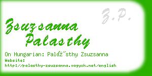 zsuzsanna palasthy business card
